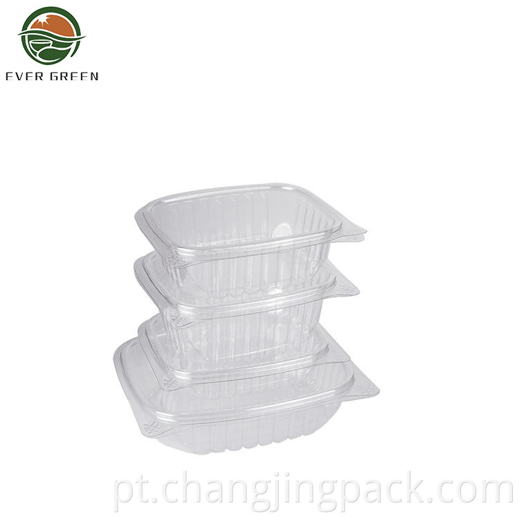 32 oz (ounce) Crystal Clear container with matching lids. Top of the line presentation for prepared and on the go products